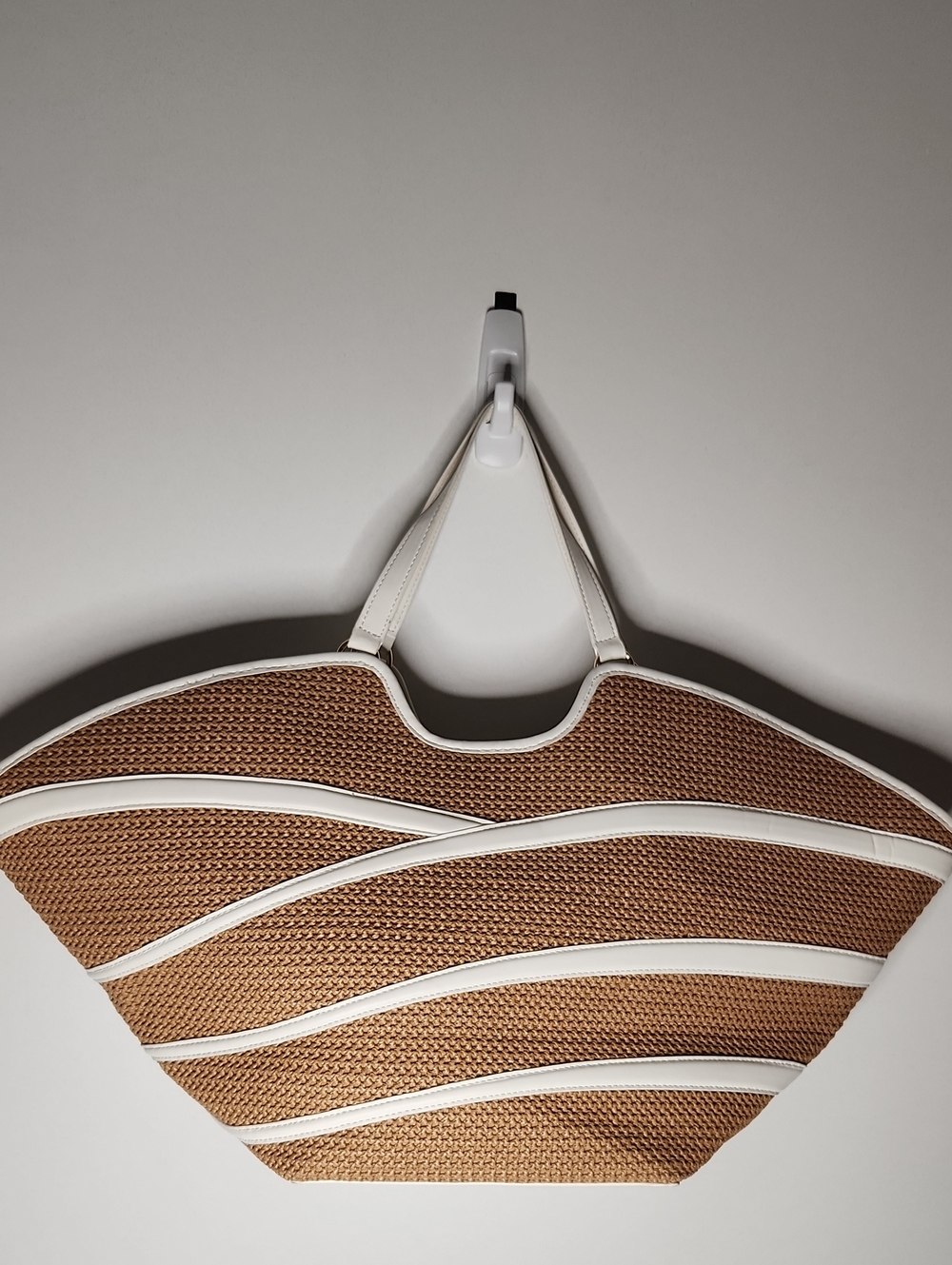 NWOT INC straw tote. Light scratches